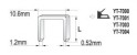 zszywki 8x10.6 mm, 1000 szt