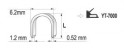 zszywki pokrge 12x6.2mm, 1000 szt